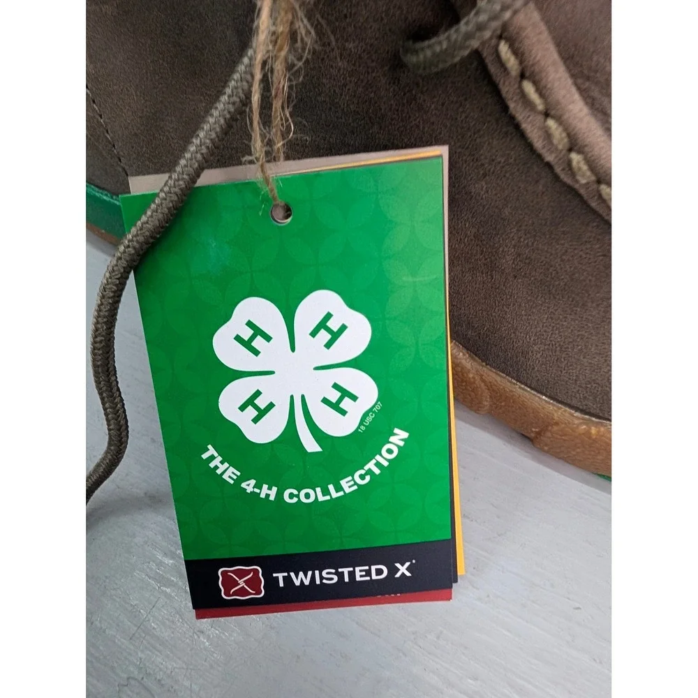 Twisted X Chukka Driving Moc Mens 11M Taupe/Green The 4H Collection MDM0102 New